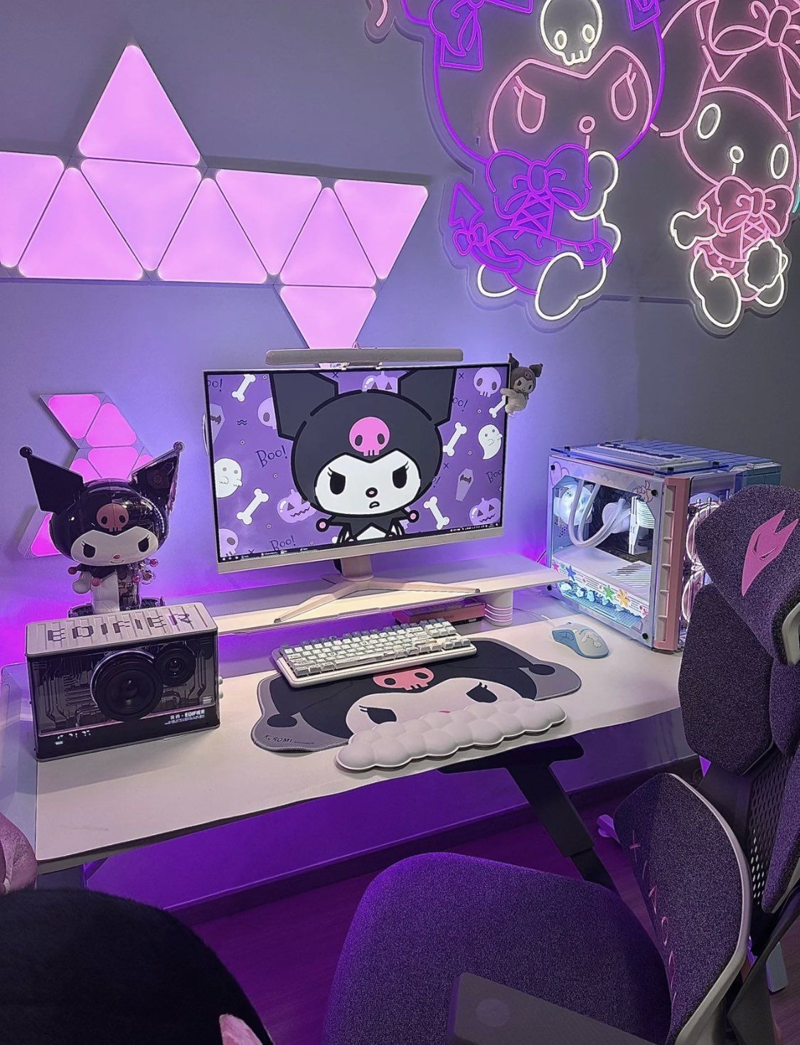 Kuromi Inspired Gaming Setup