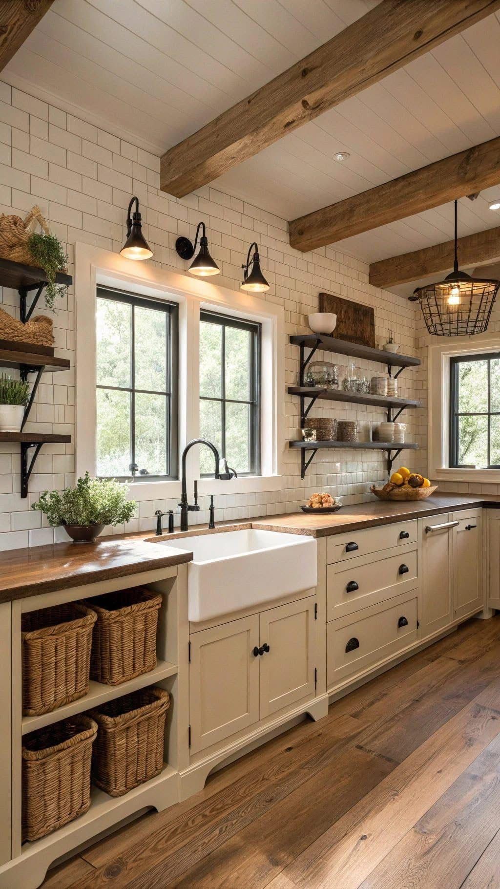 Lighting Choices for a Farmhouse Kitchen