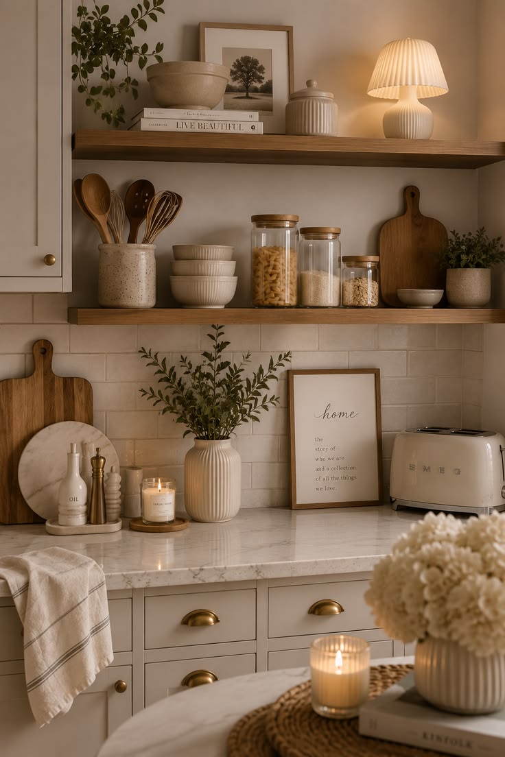 Open Shelves in Your Kitchen