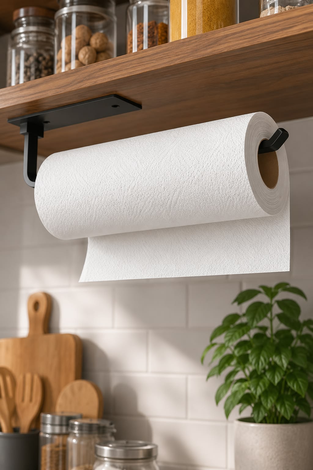 Paper Towel Holder Under the Cabinet