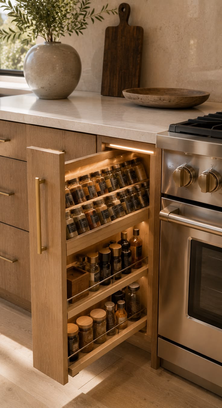 Pull Out Spice Rack