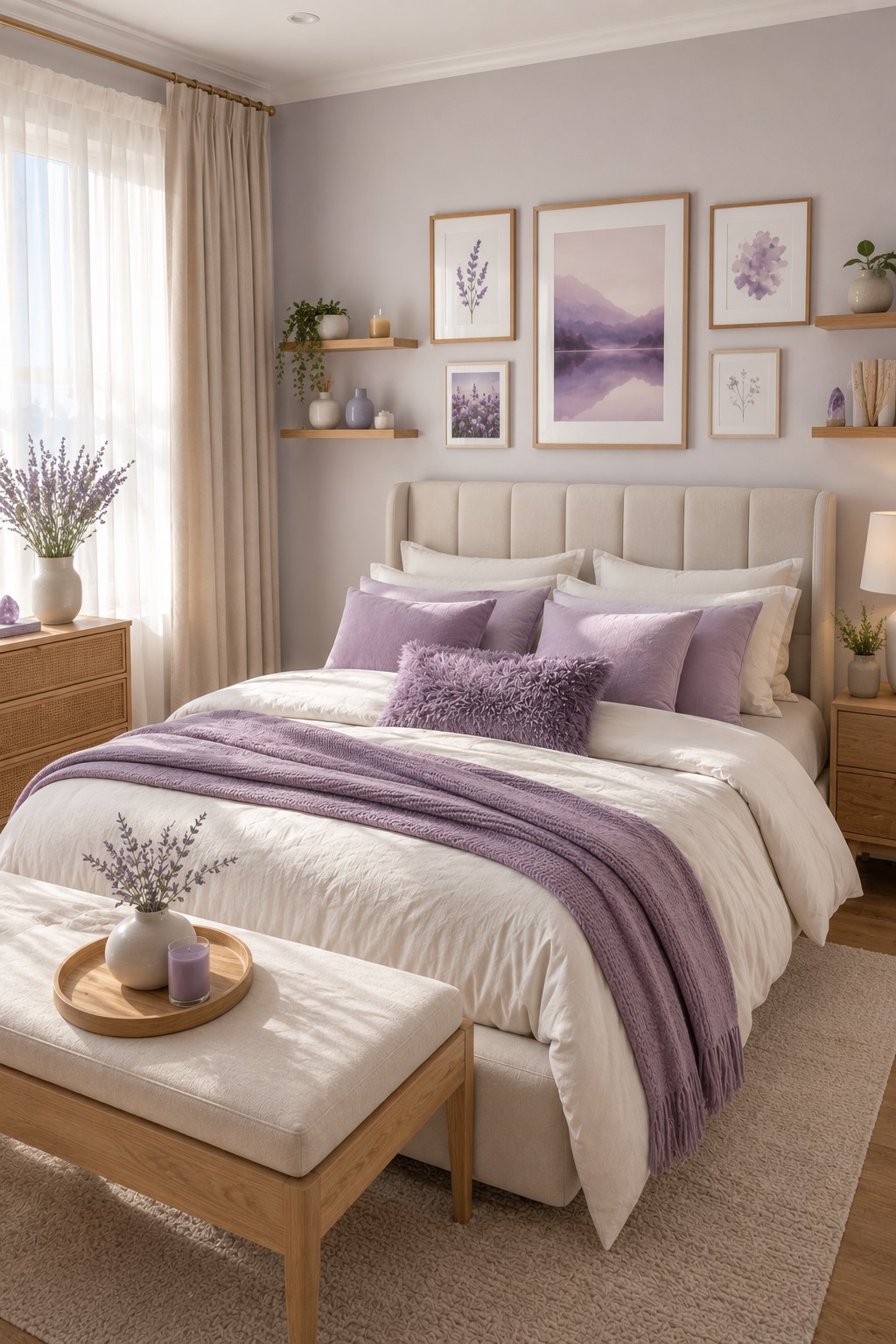 Purple With Neutral Colors