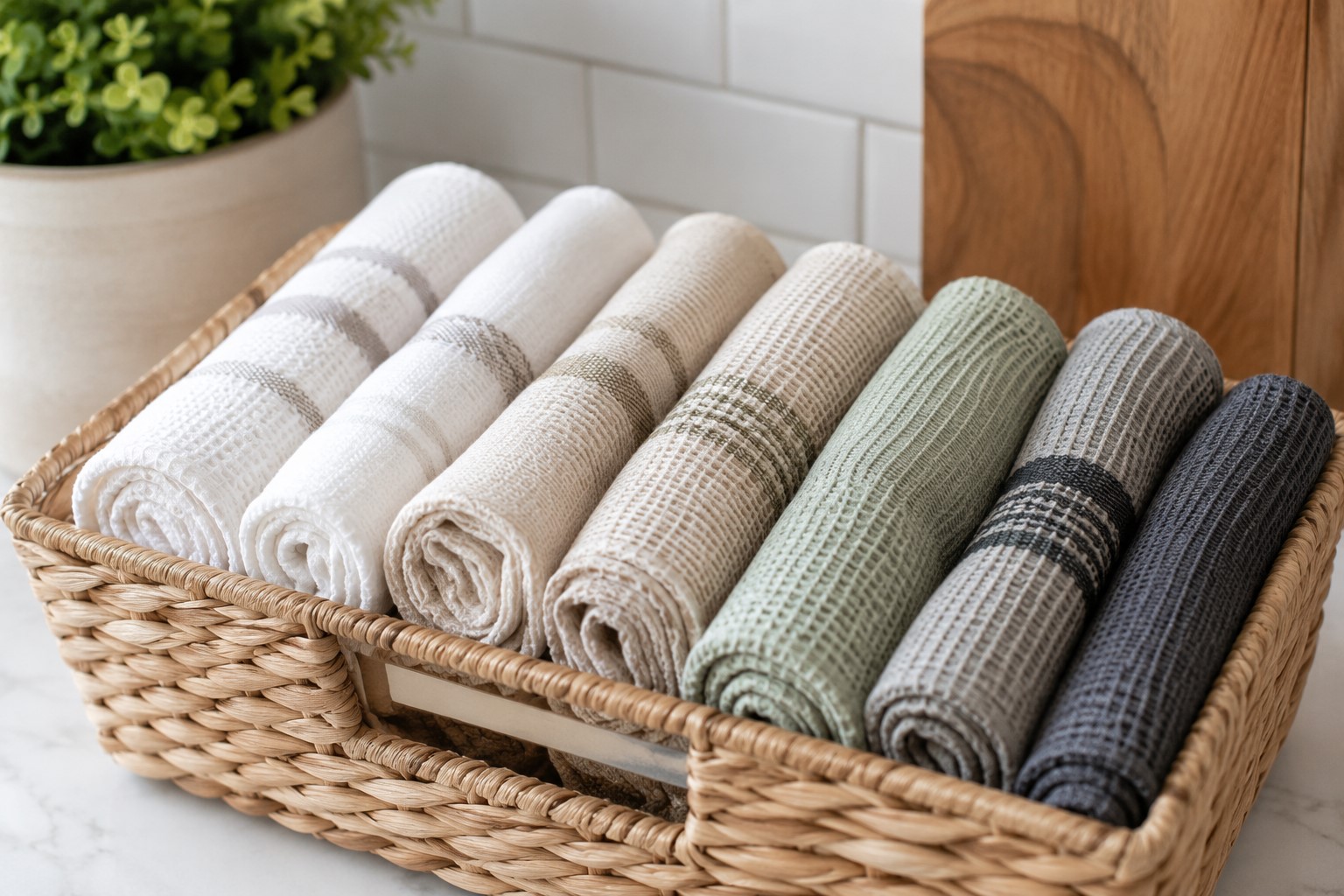 Roll Up Kitchen Towels
