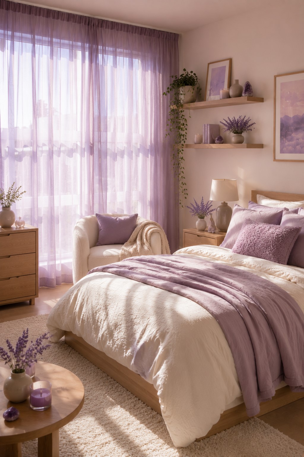Soft Purple Curtains