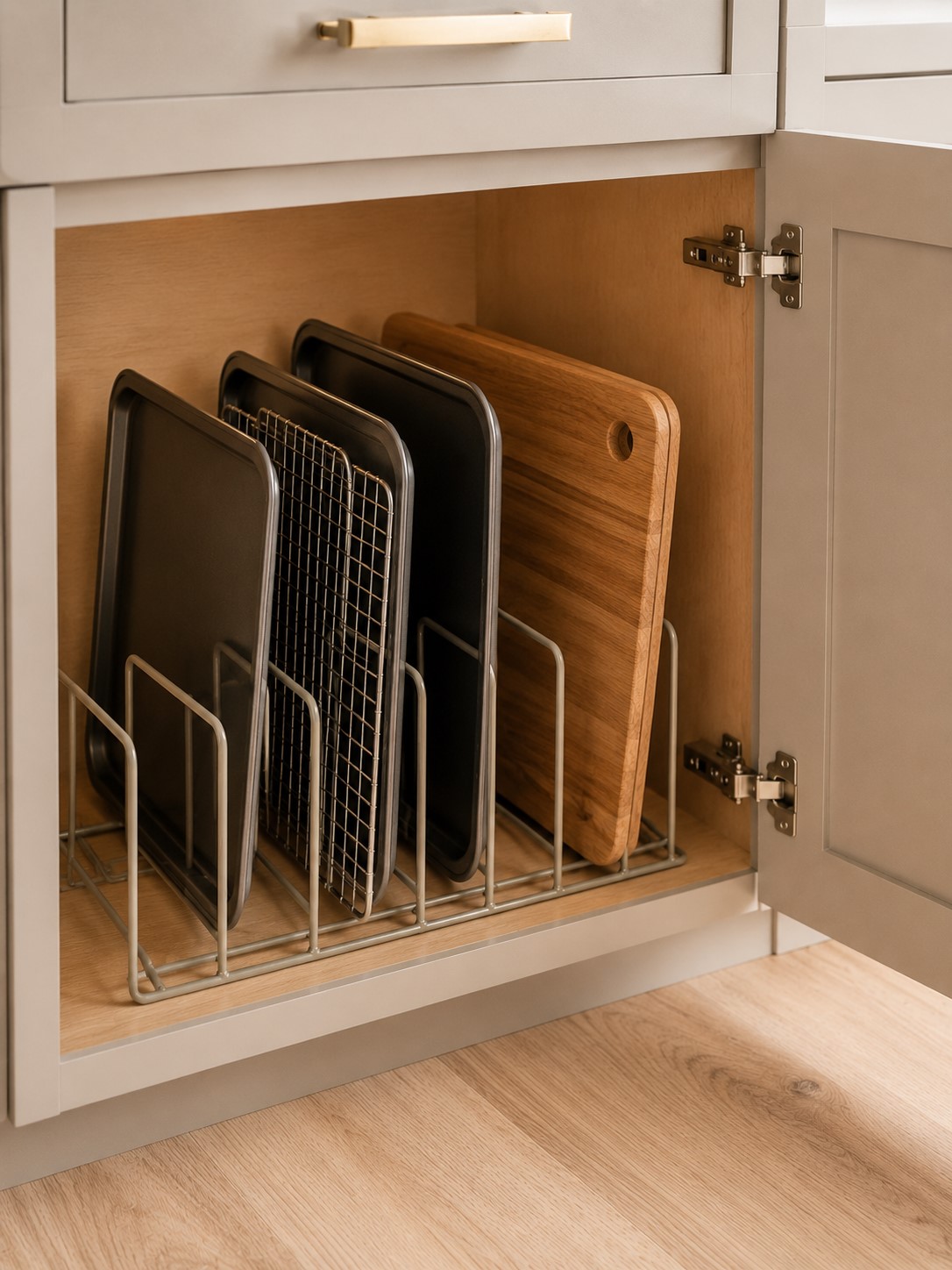 Store Baking Sheets Upright