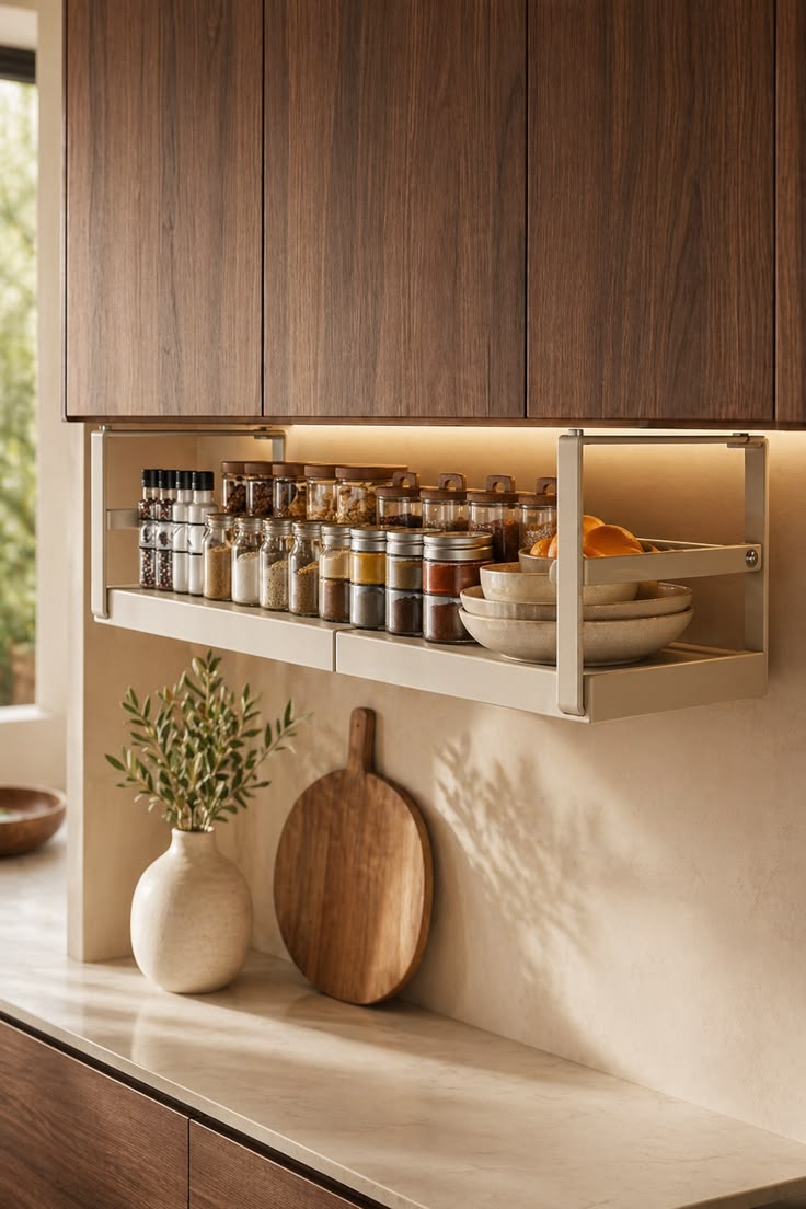 Under Cabinet Spice Rack