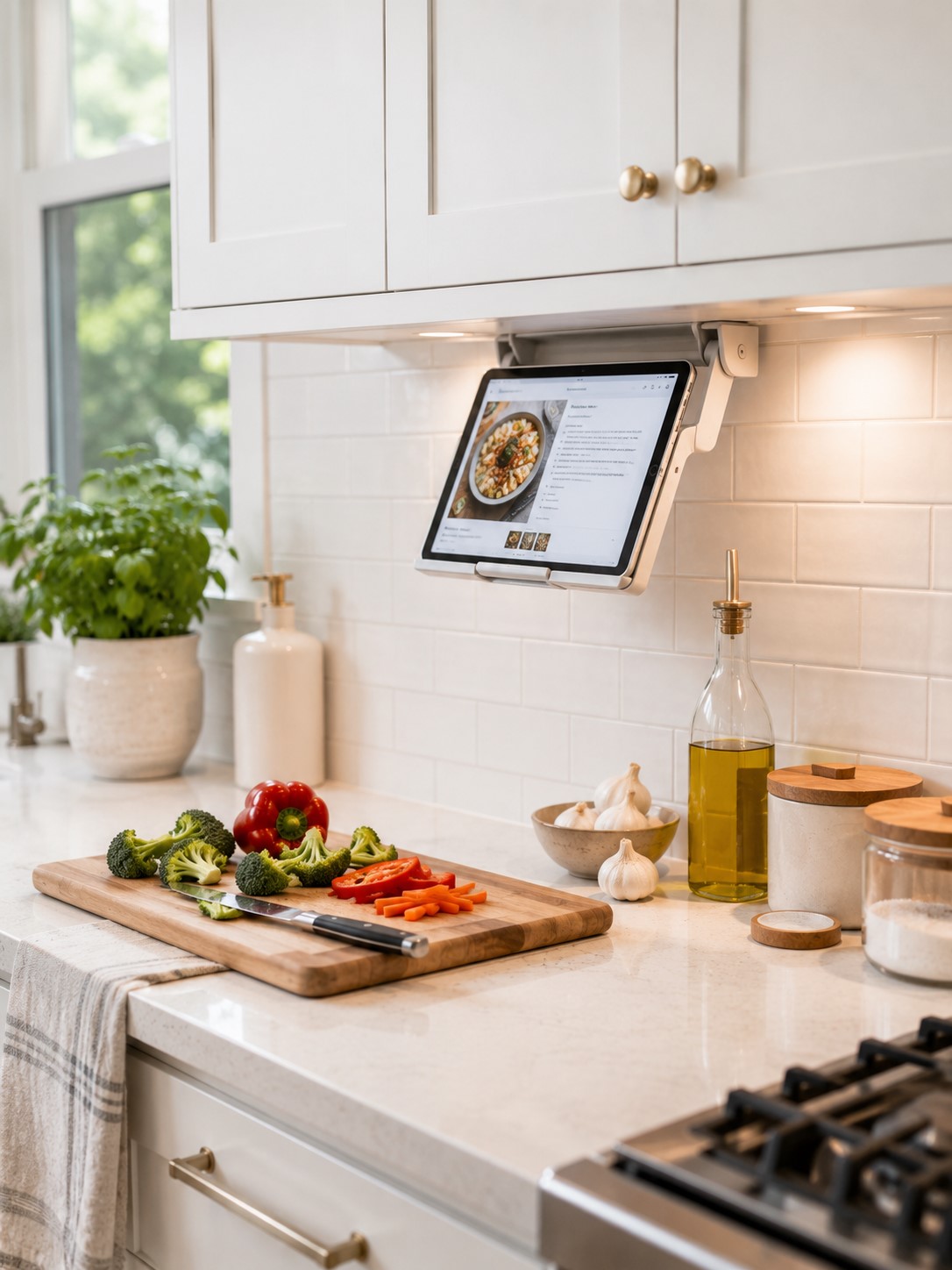 Under Cabinet Tablet Holder