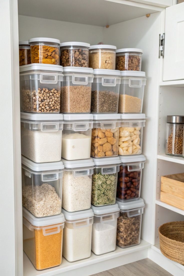 Use Stackable Food Storage Containers