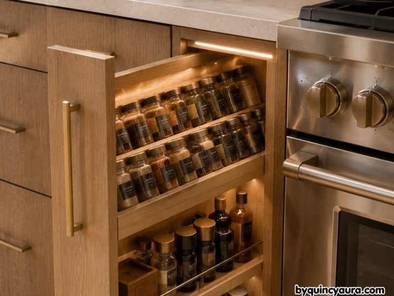 Pull Out Spice Rack