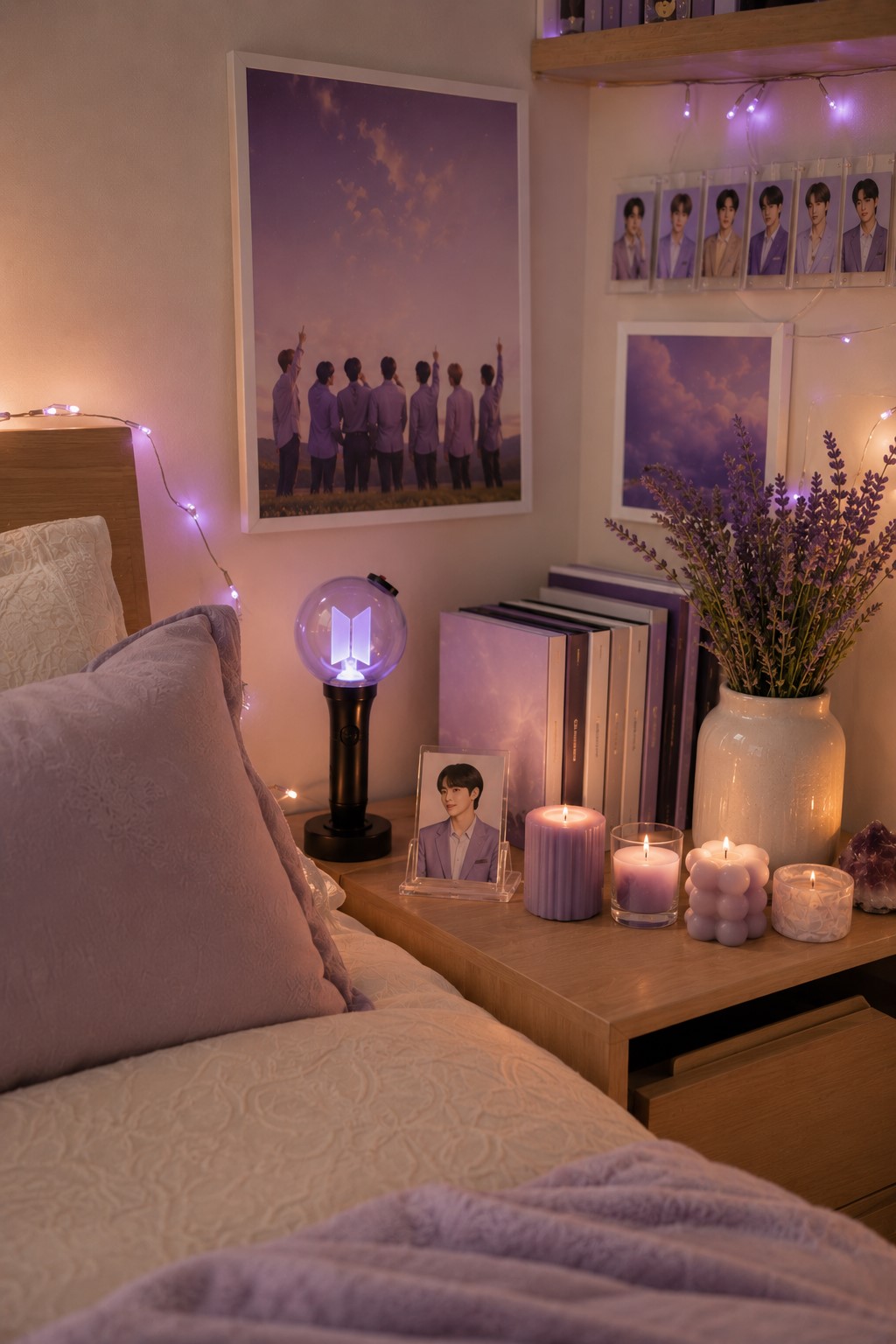 purple candle