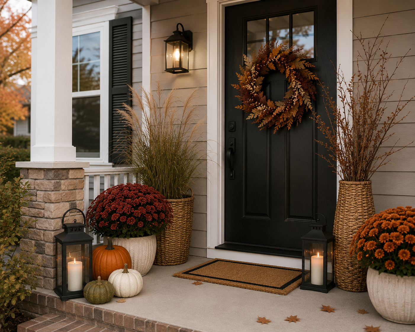 Bring in Fall Greenery Without Taking Up Space