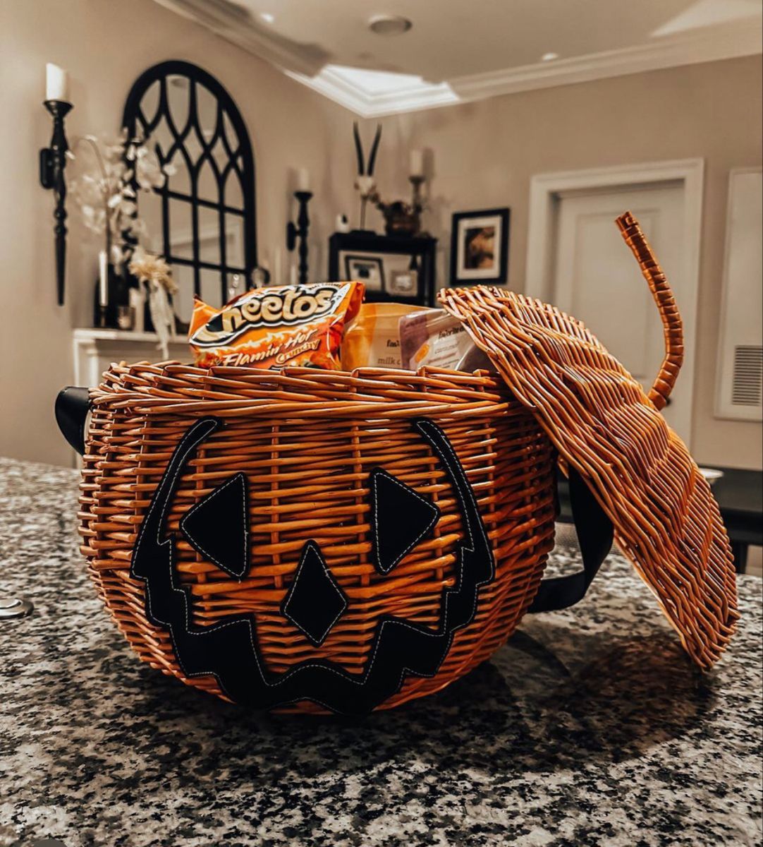 A basket can become a candy holder.