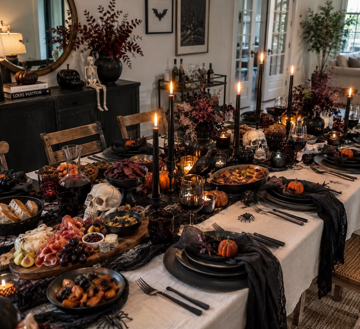 A beautiful Halloween table