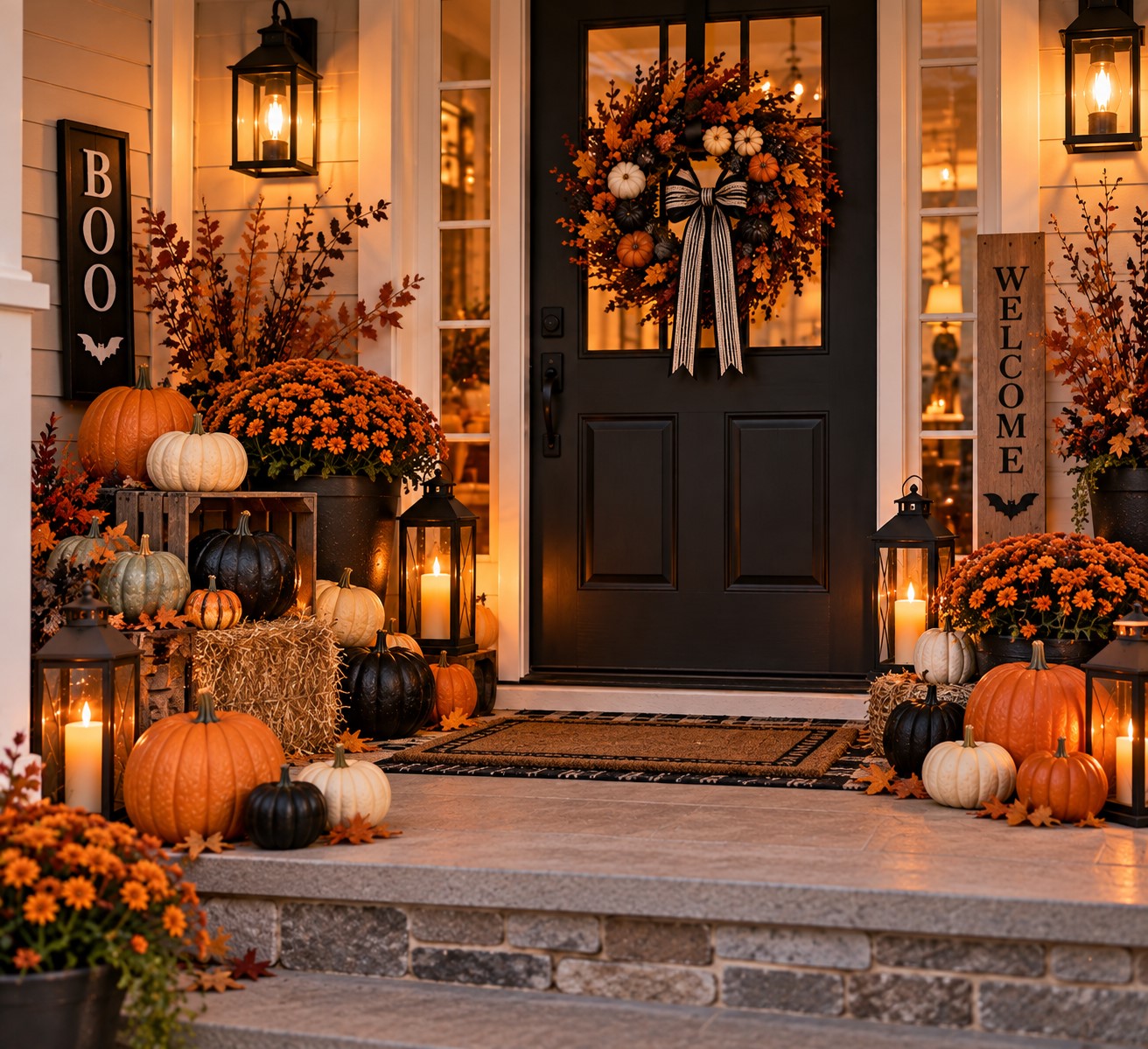 Add Pumpkins in Different Sizes