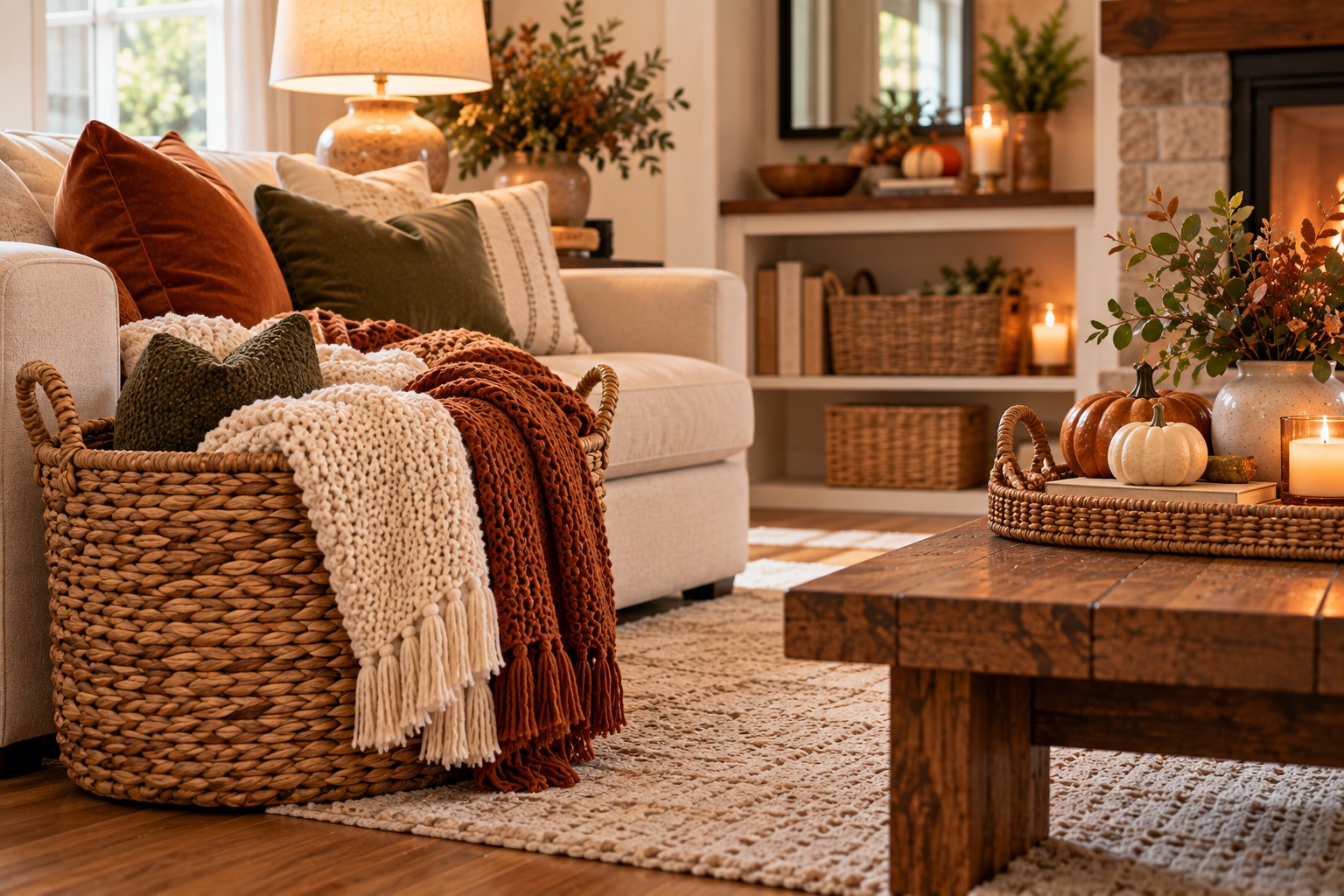 Add Texture With Woven Baskets