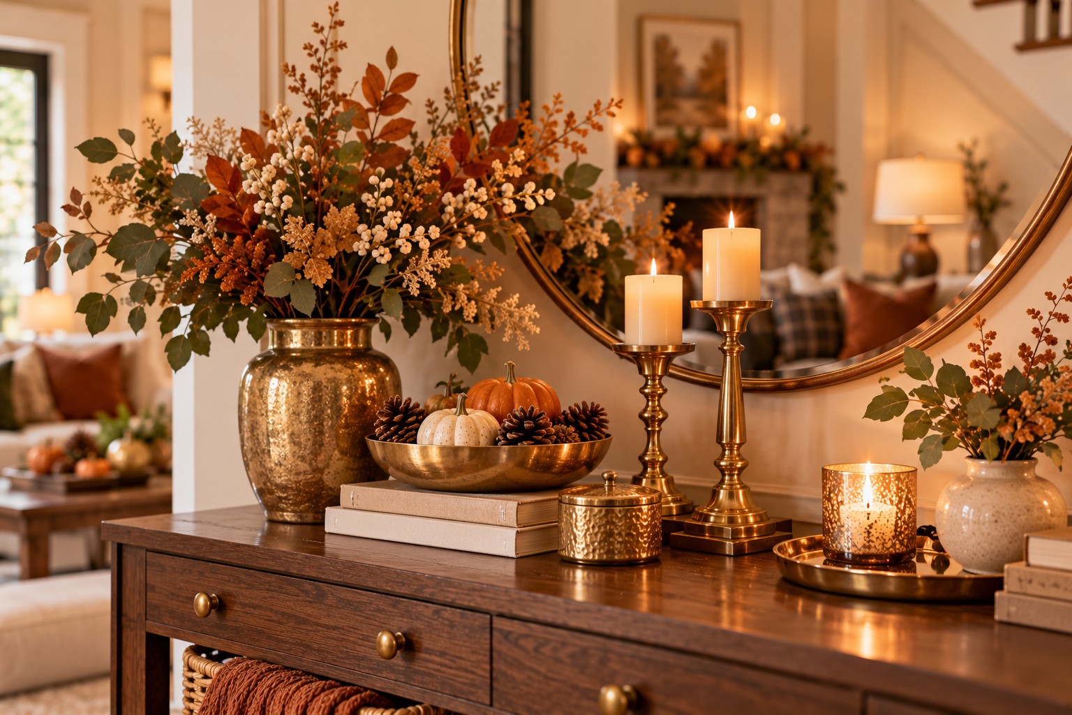 Add Warm Metallic Accents