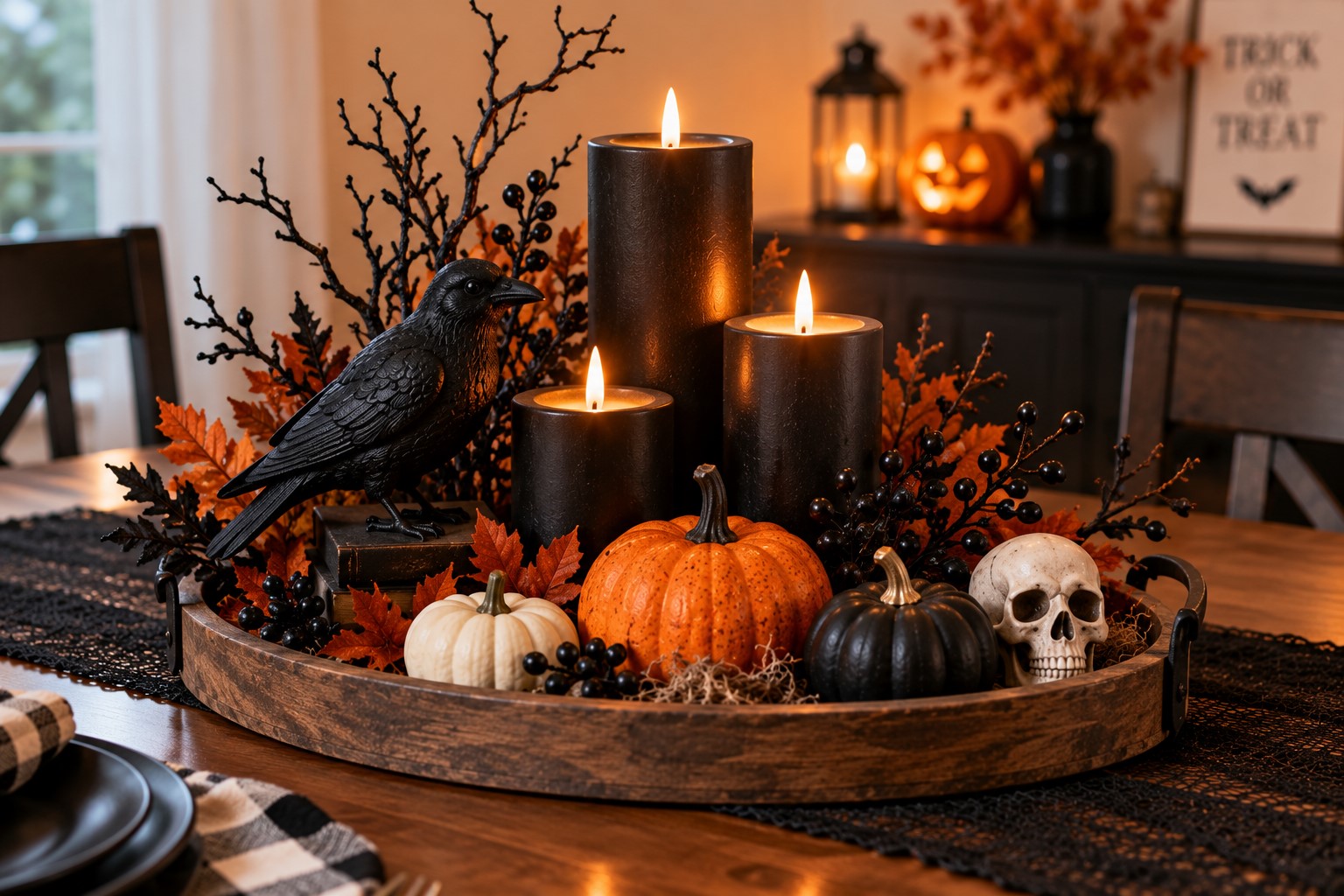 Build a Reusable Halloween Table Centerpiece