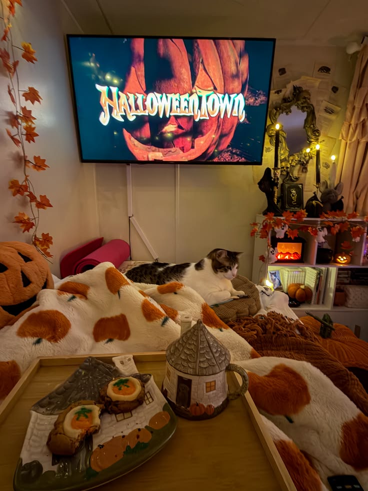 Cozy Halloween Movie Night