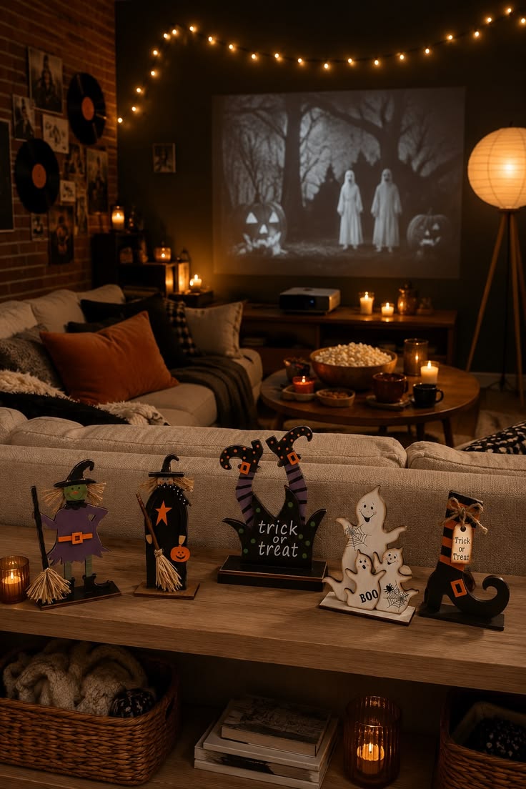 Create a Cozy Halloween Movie Area