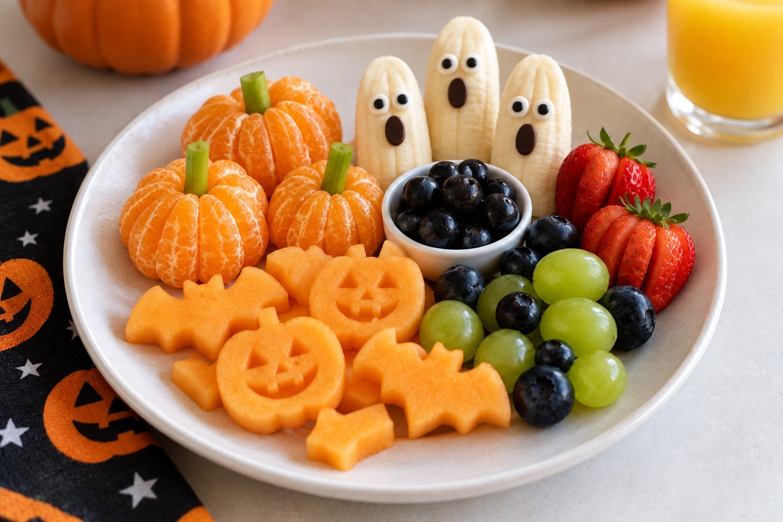 Create a Halloween Fruit Plate