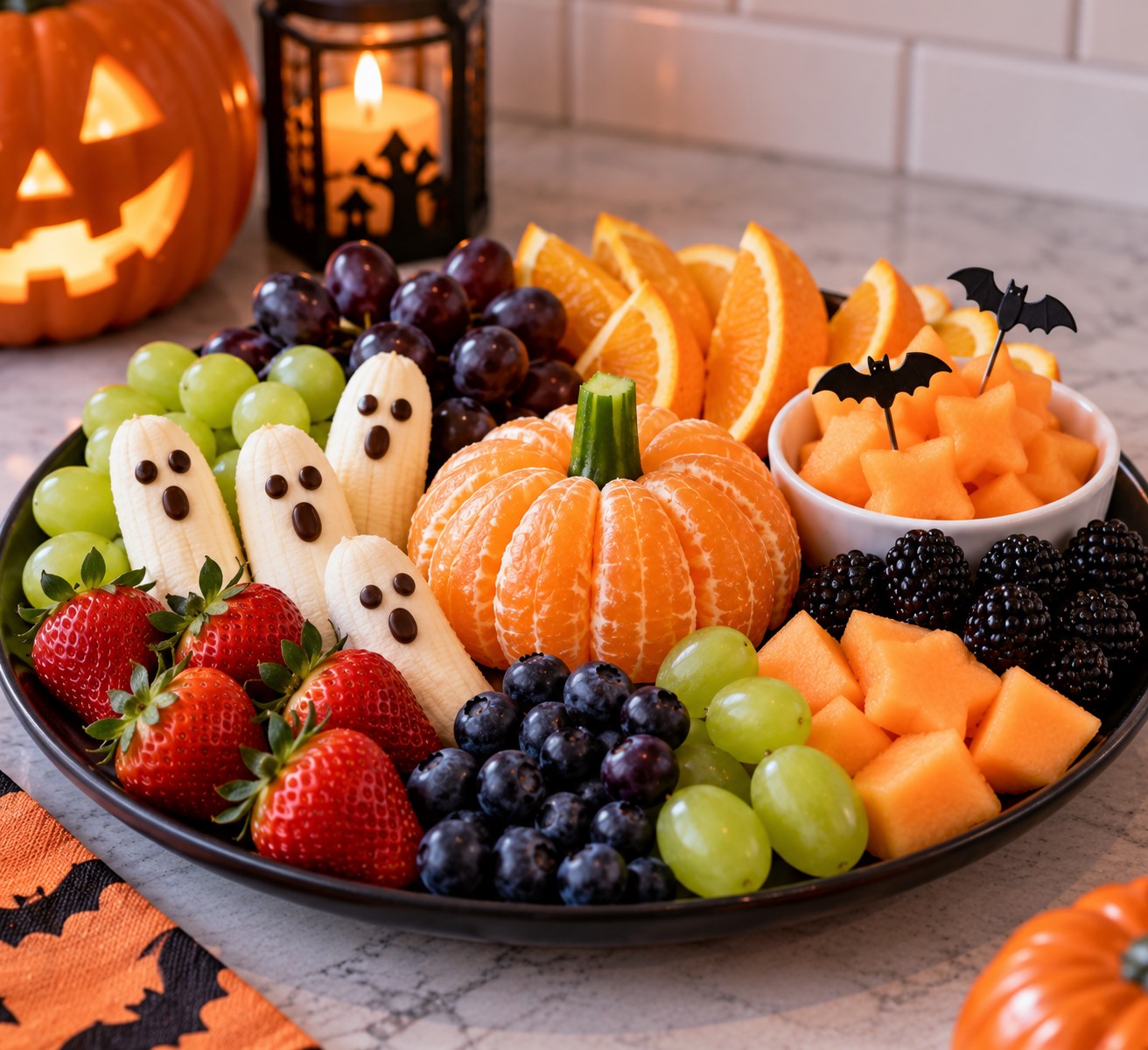 Create a Halloween Fruit Tray