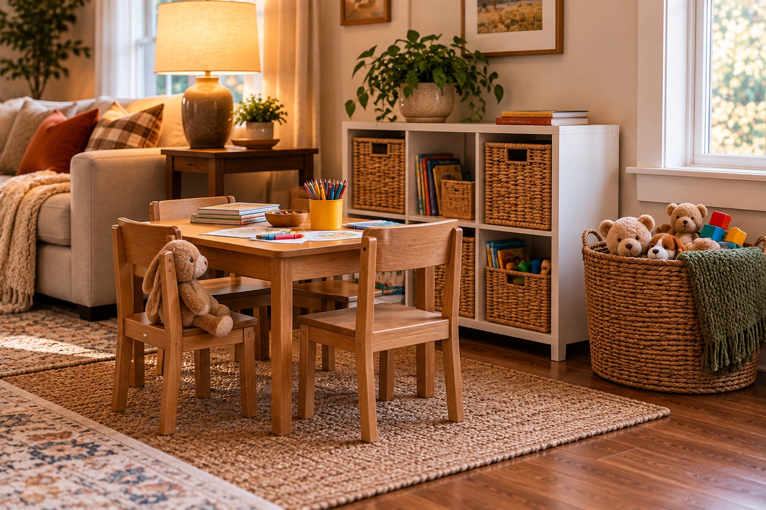 Create a Kid-Friendly Clutter Zone