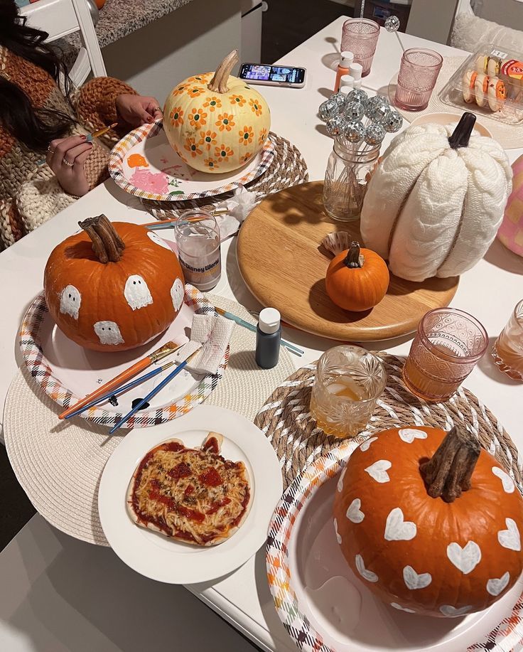Decorate the Pumpkins Before Movie Time