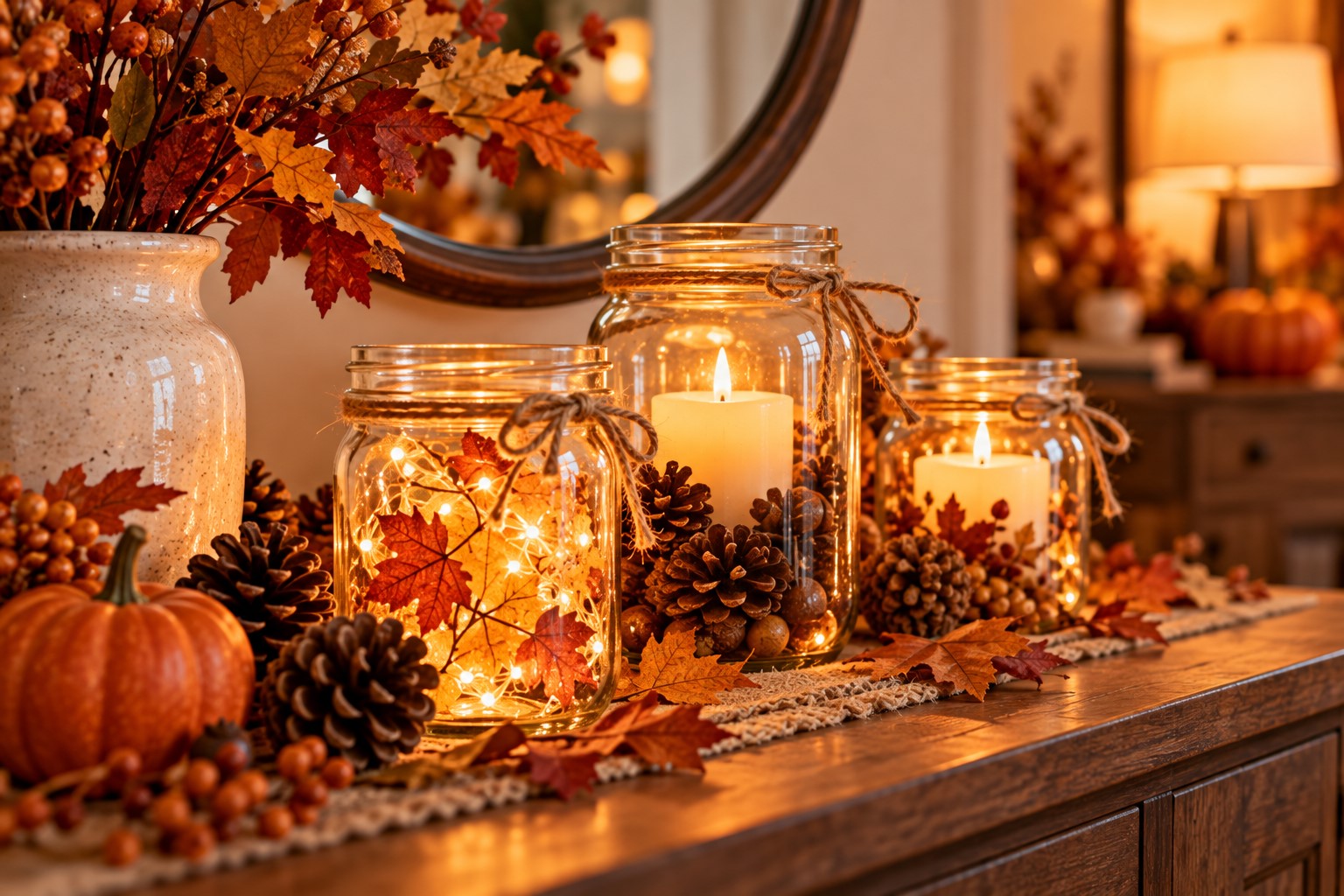 Give Old Jars a Cozy Glow