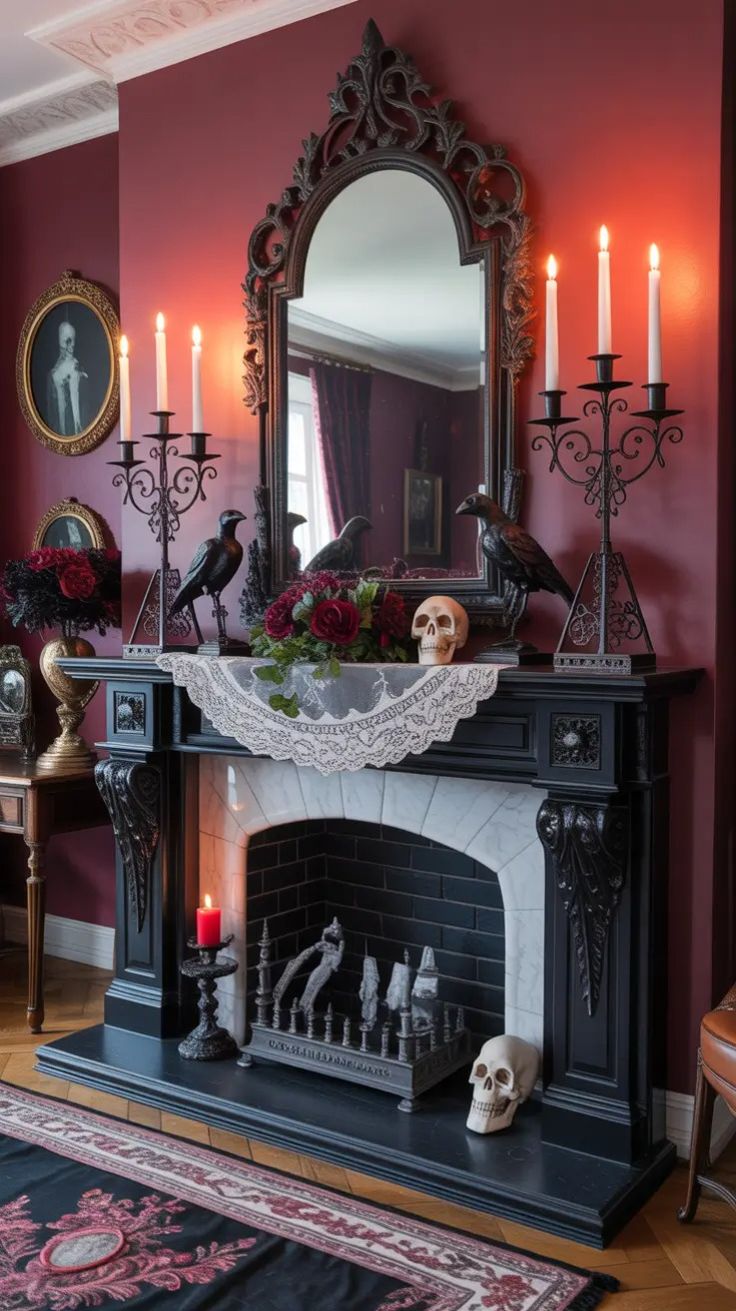 Give Your Mantel a Darker Look