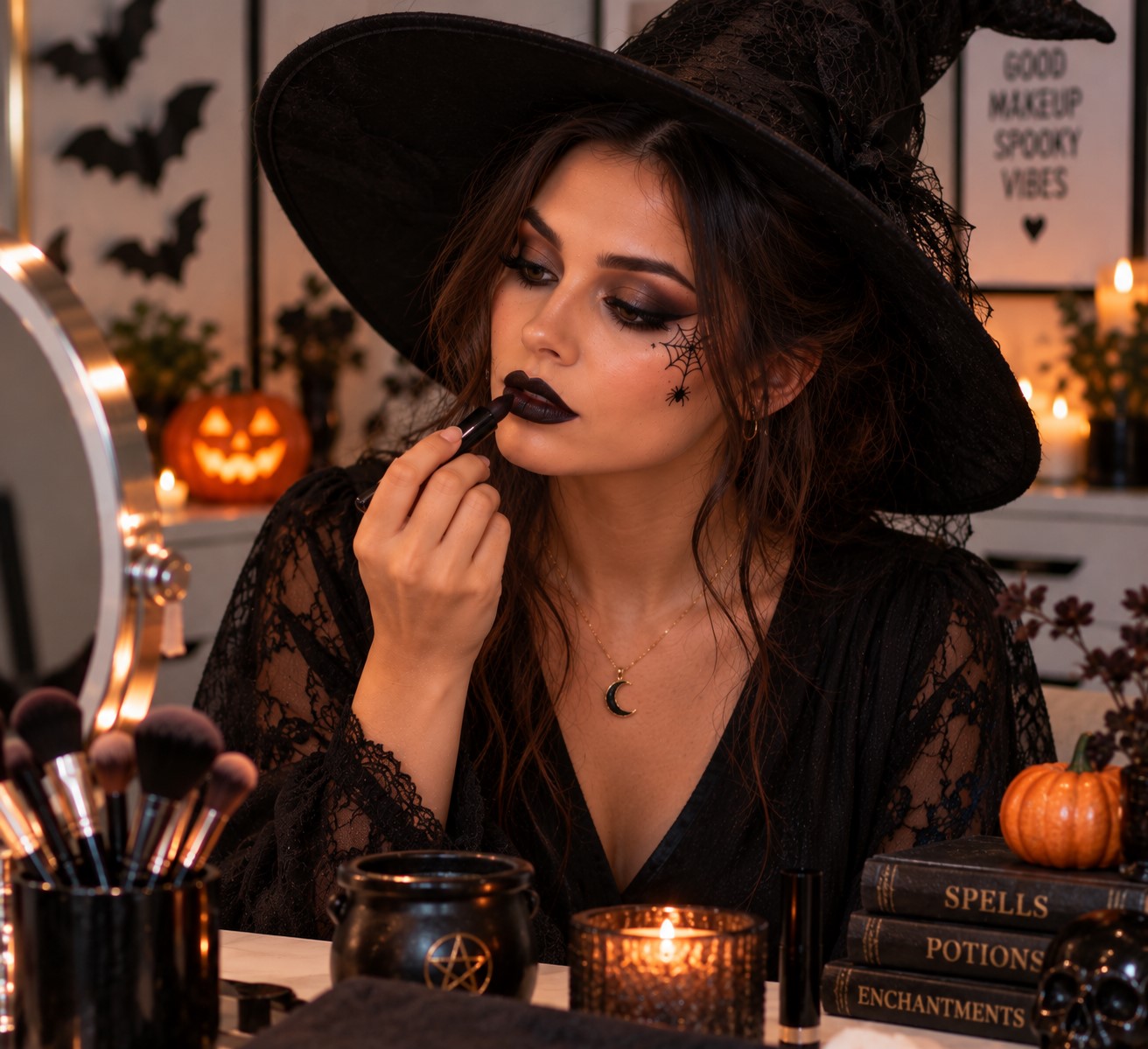 Give a Witch Makeup Look Some Personality