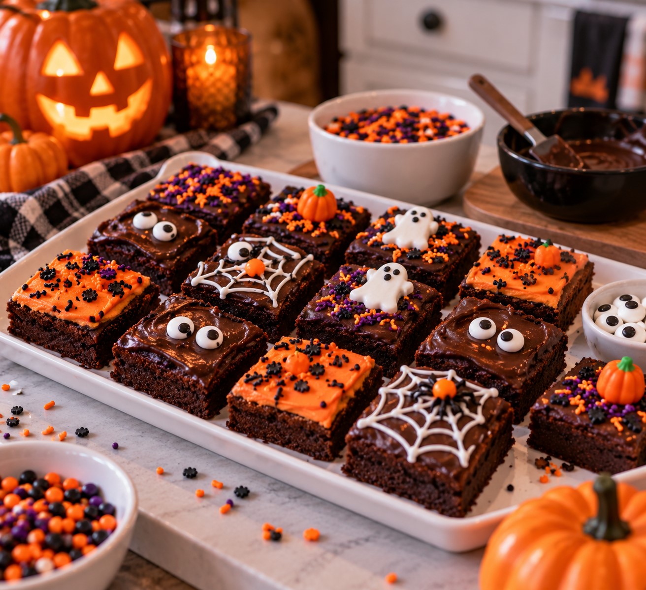 Make Easy Halloween Brownies