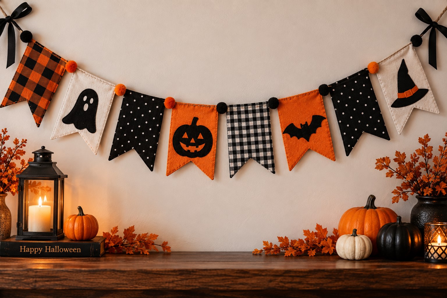 Make Fabric Halloween Banners