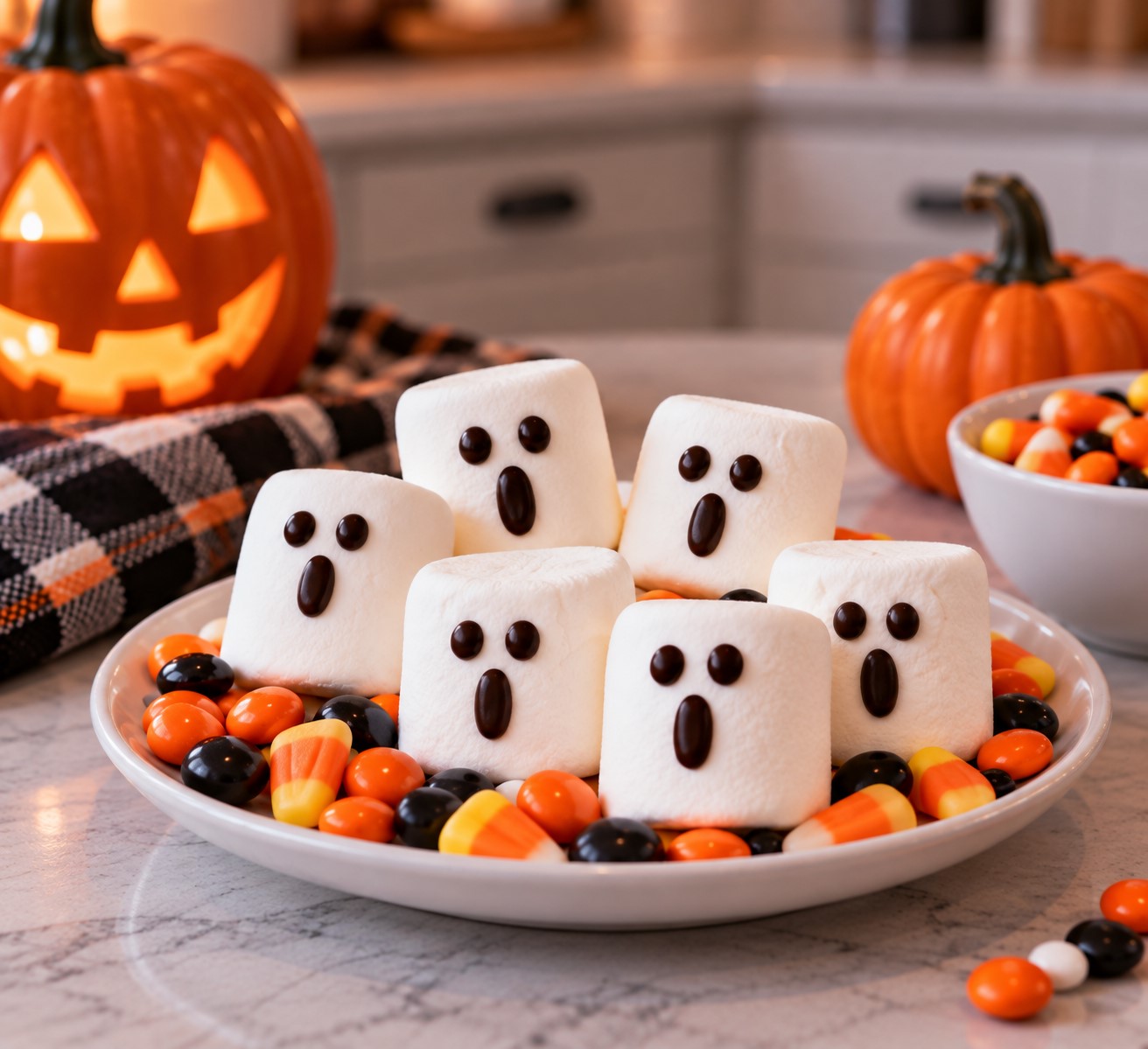 Make Marshmallow Ghosts