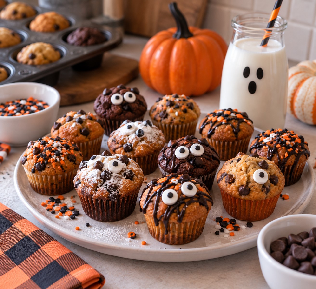 Make Mini Halloween Muffins