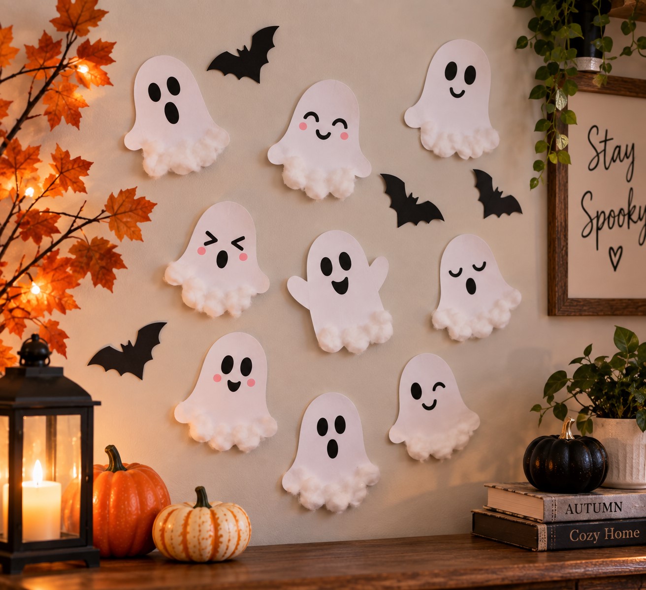 Make Tiny Halloween Ghosts