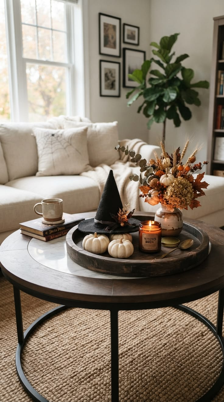 Make Your Fall Coffee Table Feel Spooky