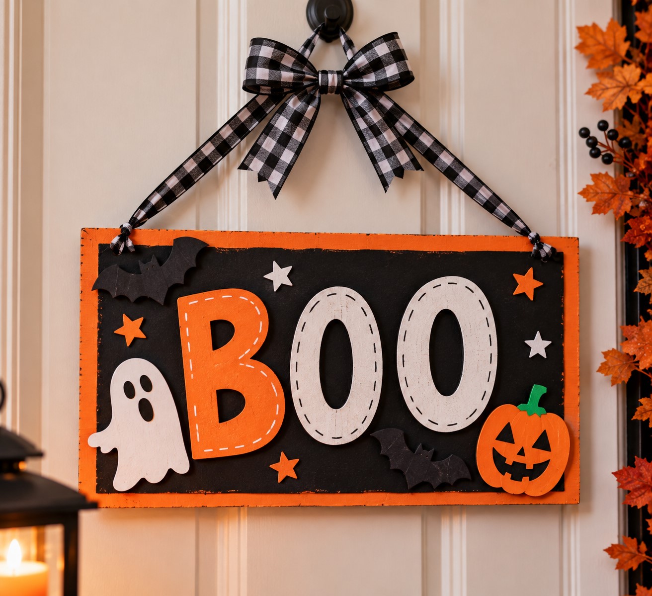 Make a Halloween Sign From Cardboard