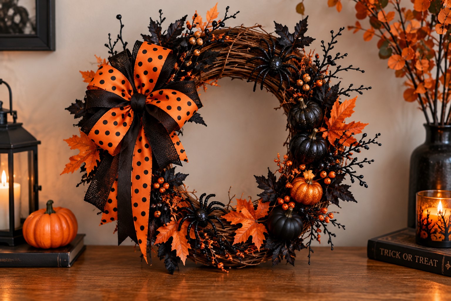 Make a Reusable Halloween Wreath
