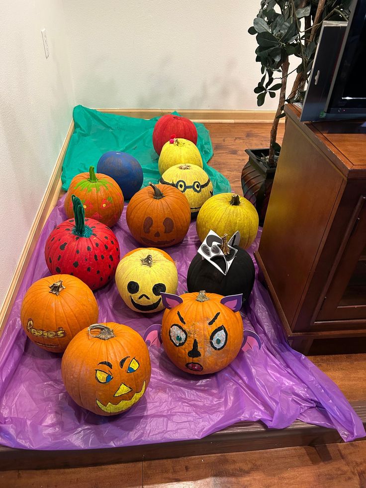 Pumpkin decorating