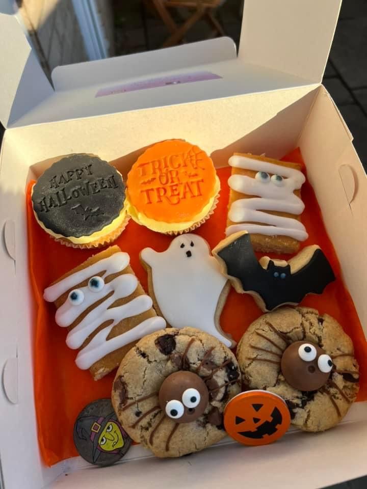 Put Together a Halloween Cookie Box