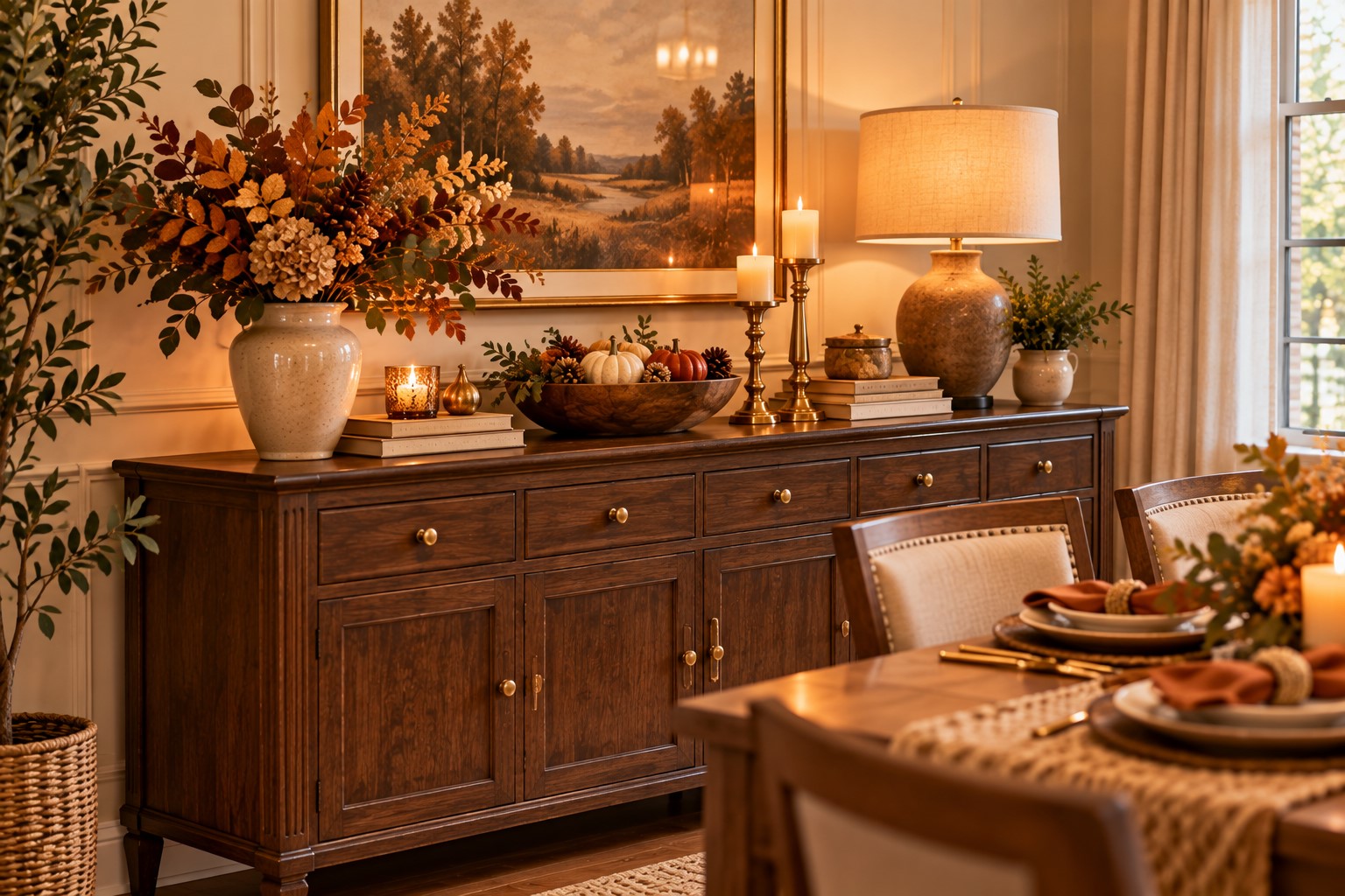 Style the Dining Room Sideboard