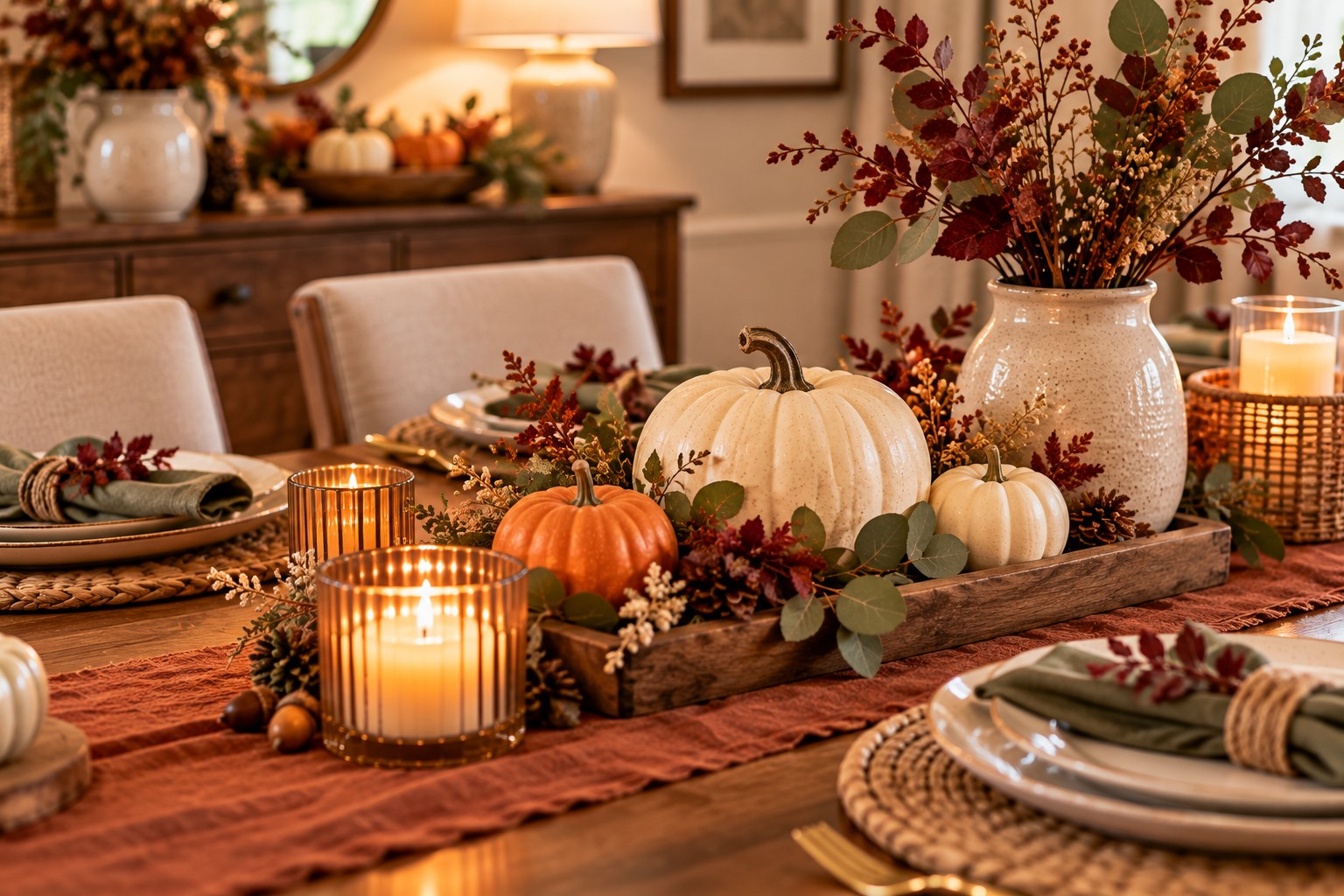 Swap Bright Orange for Softer Fall Colors