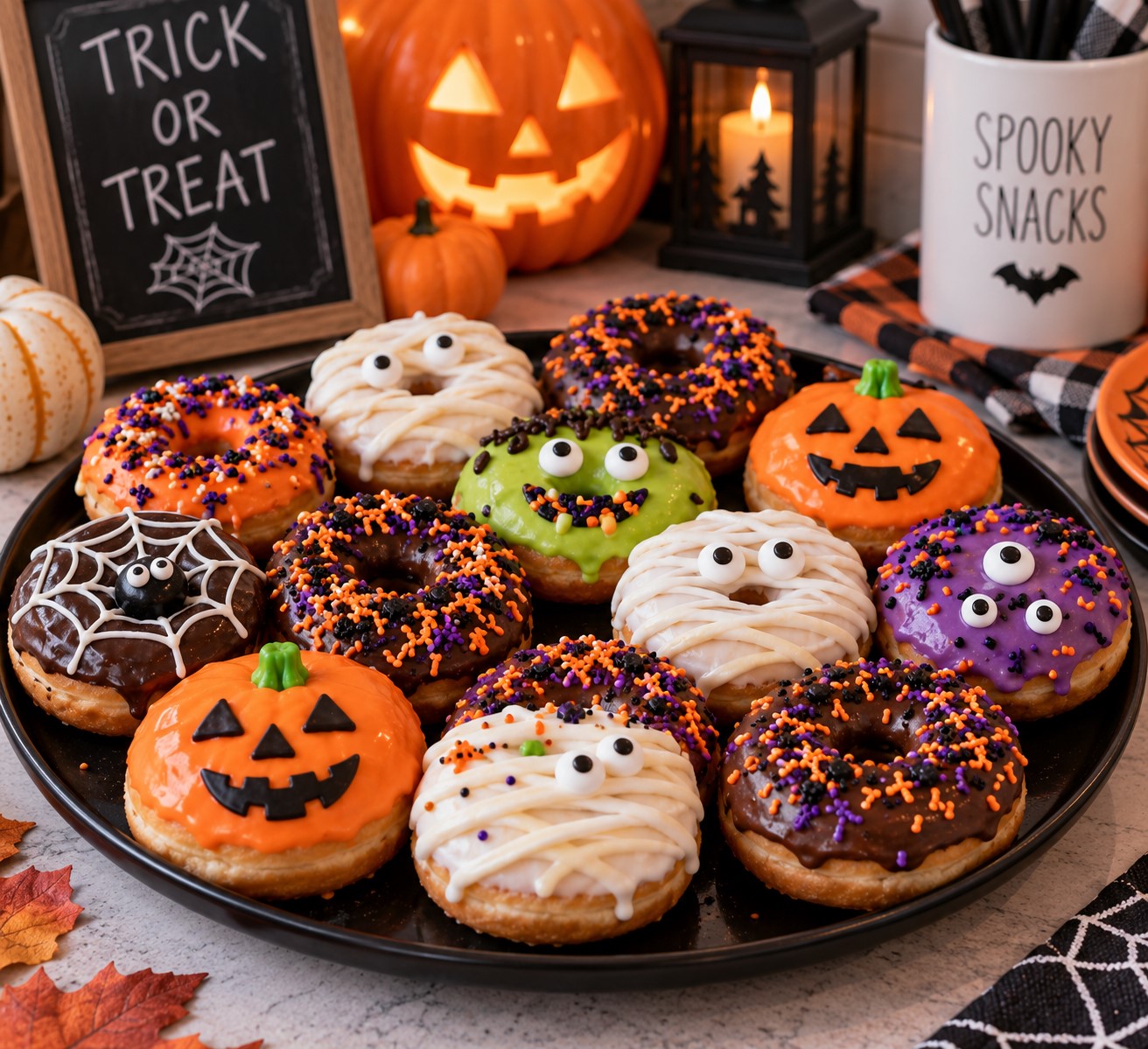 Turn Donuts Into Halloween Treats