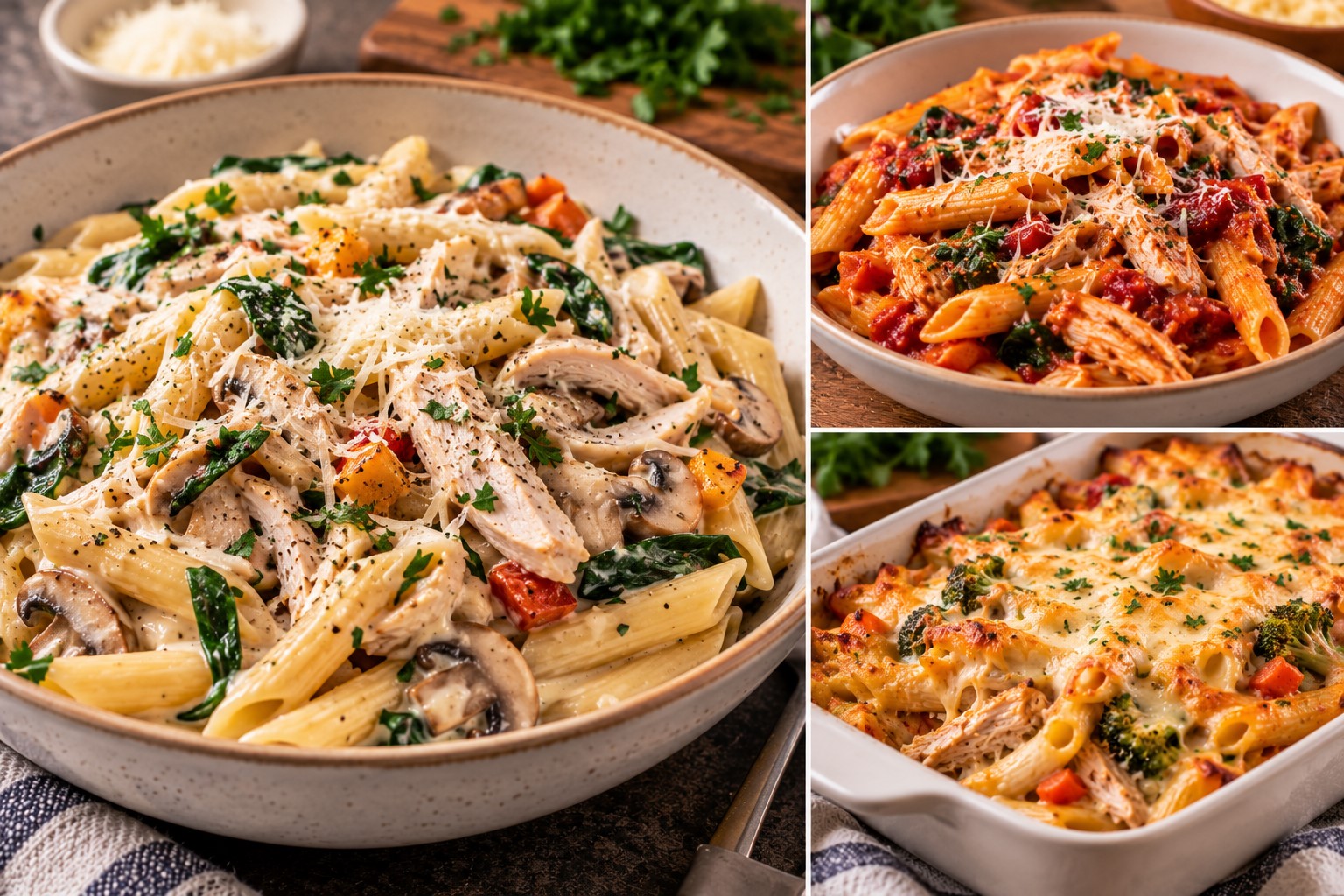 Turn Leftover Turkey Into Pasta