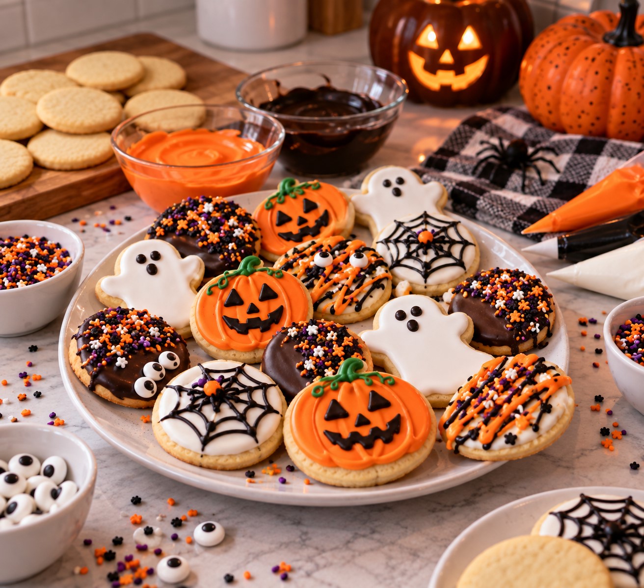 Turn Store-Bought Cookies Into Halloween Cookies