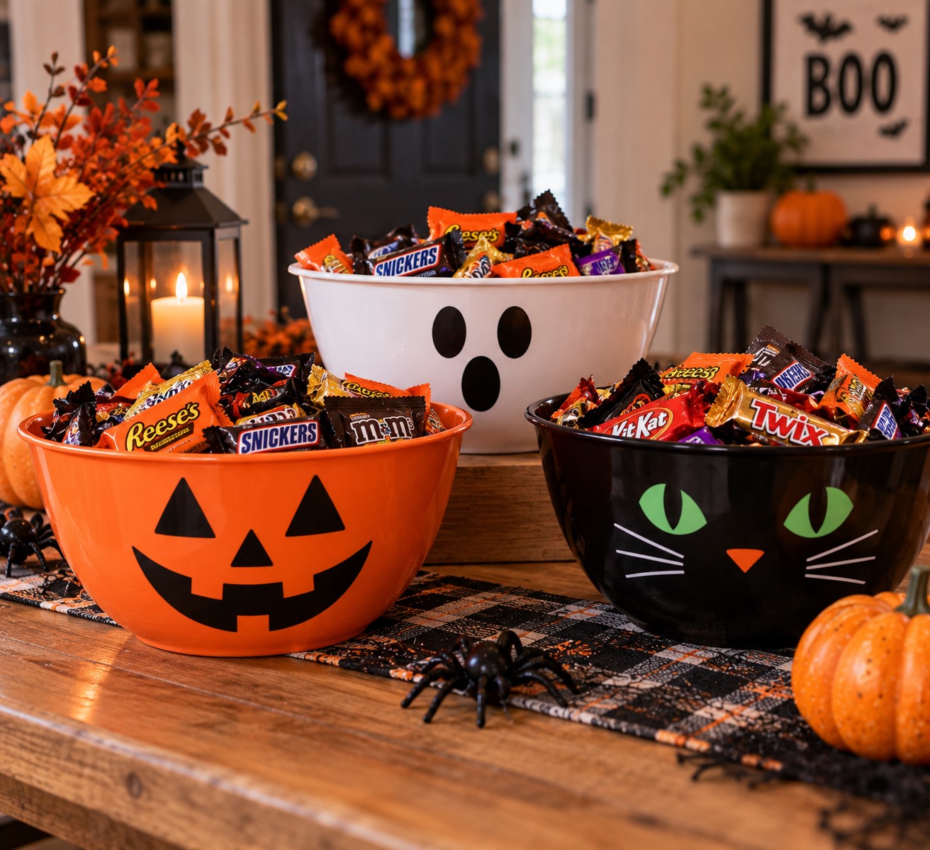 Turn a Plastic Bowl Into a Halloween Candy Dish