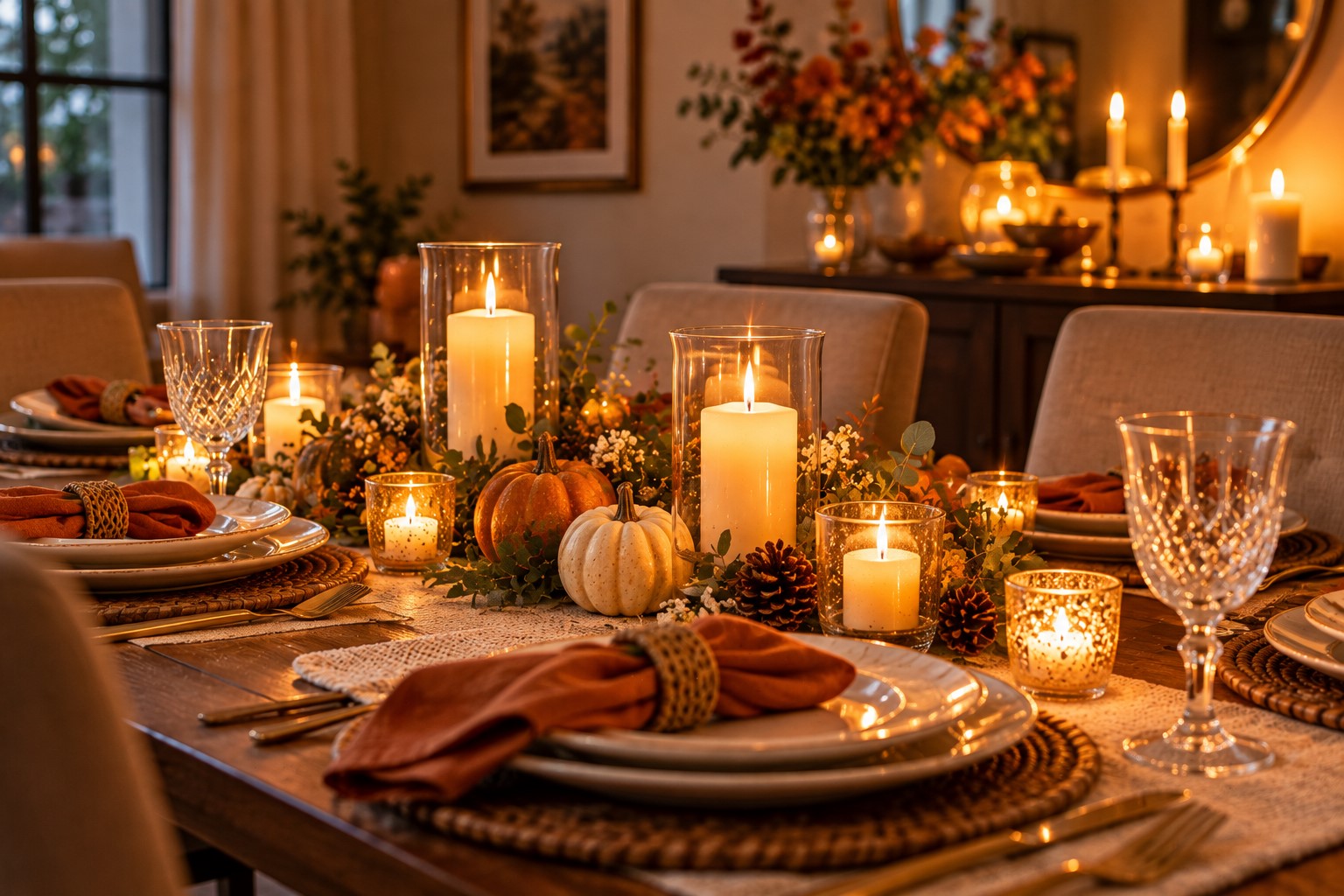 Use Candles Without Making the Table Too Busy