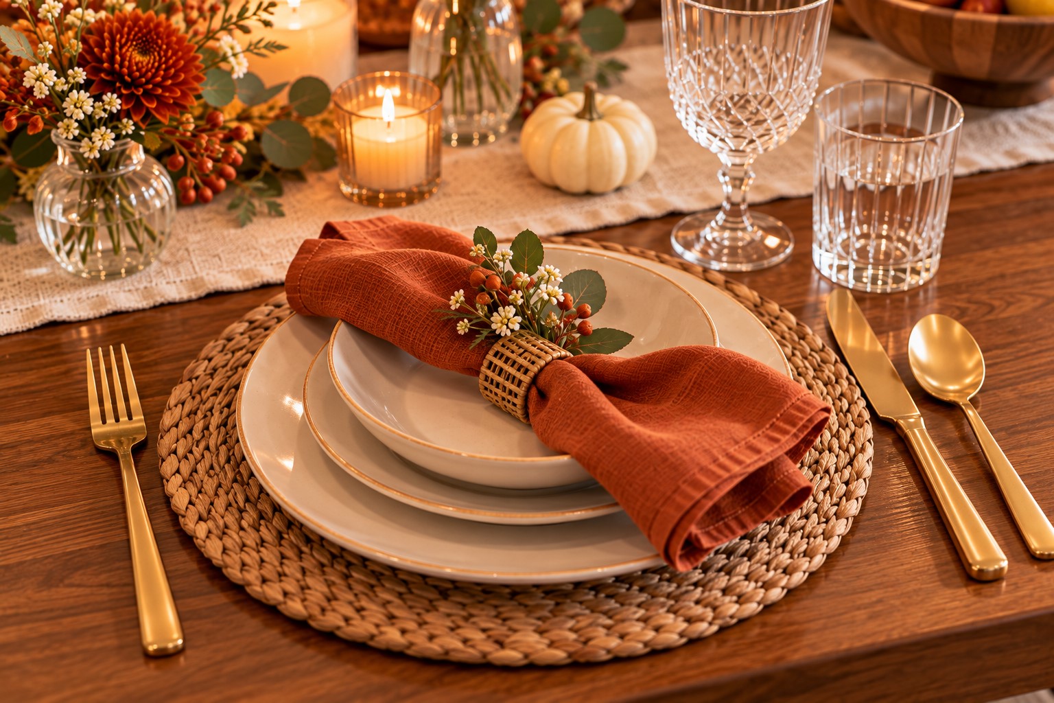 Use Placemats to Define Each Seat