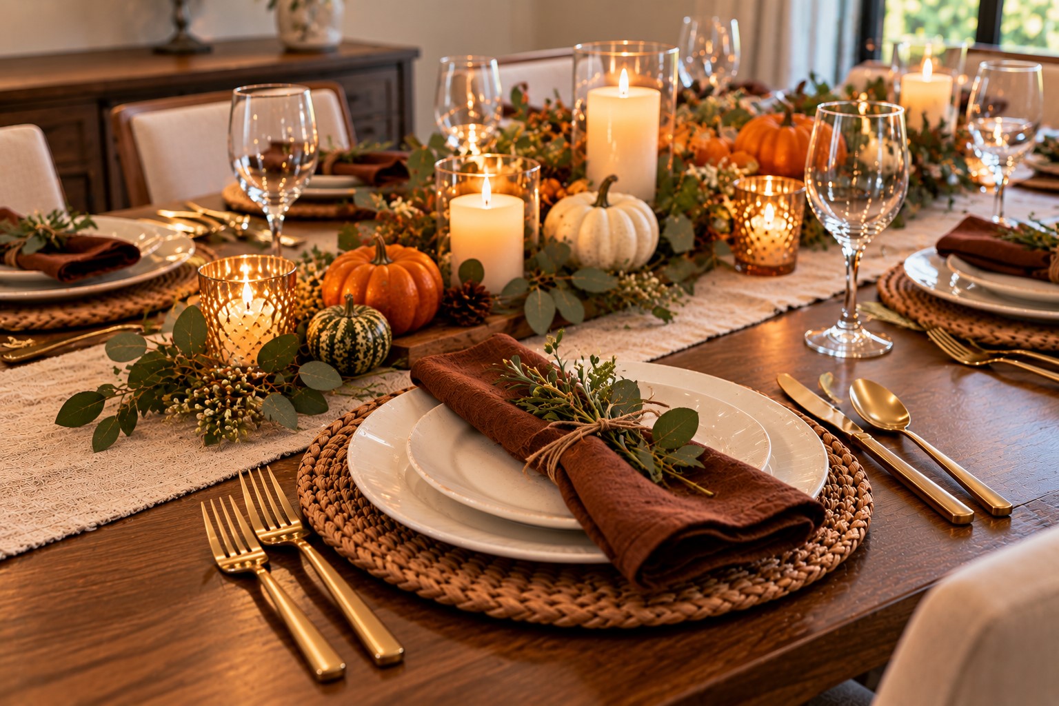 Use White Plates With Dark Napkins