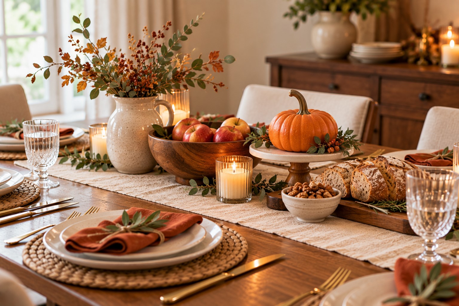 Use Your Serving Pieces as Decor